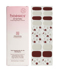 Baesics UV Gelstrips Crimson Botanica – semi-cured UV Gel-Nagelfolien, 20 Streifen Set