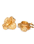 Baesics Button Covers Goldblüte Struktur – 2er Set Knopfüberzüge zum Aufclippen, nickelfrei