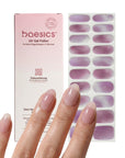 Baesics UV Gelstrips Lavender Luxe – semi-cured UV Gel-Nagelfolien, 20 Streifen Set