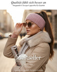 Baesics Stirnband Rosa – Winter-Stirnband mit Fleecefutter, Waffelmuster