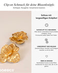 Baesics Button Covers Goldblüte Struktur – nickelfreie Knopfüberzüge, Bild 2