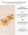 Baesics Button Covers Lilie Gold – nickelfreie Knopfüberzüge, Bild 2