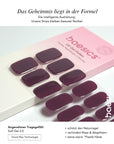 Baesics UV Gelstrips Onyx Berry – getragener Look an der Hand
