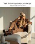 Baesics Strickmütze Glitzer mit Bommel – Wintermütze mit Fleecefutter, Bild 5