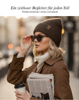 Baesics Wintermütze Schneeflocke – Beanie mit Fleecefutter, Bild 6