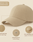 Baesics Nachhaltige Baeseball Cap aus 100% Papier - Unisex – Leicht, Atmungsaktiv & Verstellbar