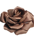 Rosen-Brosche 2-in-1 mit Haarklammer & Sicherheitsnadel (ca. 18 cm) – Boho Accessoire für Kleid, Blazer & Haar