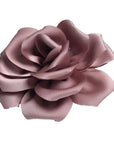 Rosen-Brosche 2-in-1 mit Haarklammer & Sicherheitsnadel (ca. 18 cm) – Boho Accessoire für Kleid, Blazer & Haar