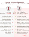 Elfenbein Glazed Square Softgel Press-On Nails