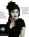 Elegante Truthahnfeder-Brosche & Haarclip – Vielseitiges Boho-Accessoire für Kleidung, Frisuren & Tanzauftritte