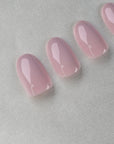 Nude Oval Softgel Press-On Nails