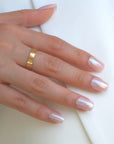 Rose Glazed Square Softgel Press-On Nails