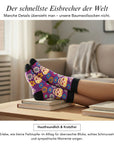 Fancy Socken Totenkopf Lila