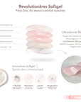 Elfenbein Glazed Square Softgel Press-On Nails