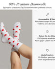 Fancy Socken Rote Herzen