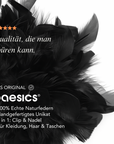 Elegante Truthahnfeder-Brosche & Haarclip – Vielseitiges Boho-Accessoire für Kleidung, Frisuren & Tanzauftritte