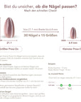 Perlmutt Oval Softgel Press-On Nails