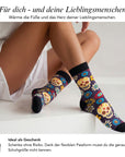Fancy Socken Totenkopf Dunkel