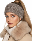 Stirnband Farbverlauf Taupe