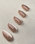 Rosa Cat Eye Almond Softgel Press-On Nails