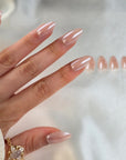 Champagner Almond Softgel Press-On Nails