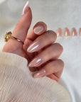 Champagner Almond Softgel Press-On Nails