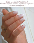 French Classic Square Softgel Press-On Nails