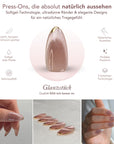 Glanzstück Cat Eye Almond Softgel Press-On Nails