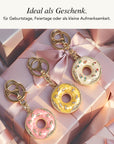 Donut Anhänger "Sweet Sprinkles" | Eleganter Schlüssel- & Taschenanhänger