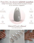 French Glazed Almond Softgel Press-On Nails