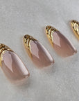 Goldkrone Cat Eye Almond Softgel Press-On Nails