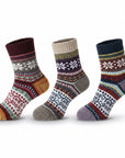 Baesics® Alpakasocken 3er Pack – Warme Wollsocken Damen & Herren | Zufälliger Farbmix