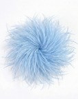 Baesics® Straußenfeder-Brosche & Haarclip in Hellblau