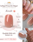 Koralle Square Softgel Press-On Nails