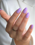 Lavender Oval Softgel Press-On Nails
