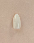 Milk White Almond Softgel Press-On Nails