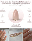 Mondgold Almond Softgel Press-On Nails