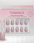 Nude Oval Softgel Press-On Nails