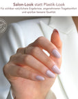 Nude Oval Softgel Press-On Nails