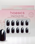 Onyx Glazed Oval Softgel Press-On Nails