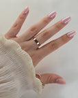 Rose Glazed Square Softgel Press-On Nails