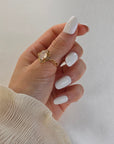 Weiß Oval Softgel Press-On Nails