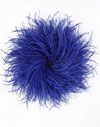 Baesics® Straußenfeder-Brosche & Haarclip in Royalblau