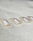Ivory Glazed Almond Softgel Press-On Nails