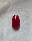 Weinrot Oval Softgel Press-On Nails