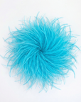 Baesics® Straußenfeder-Brosche & Haarclip in Tropical Blue