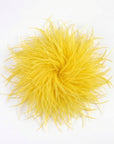 Baesics® Straußenfeder-Brosche & Haarclip in Vibrant Yellow
