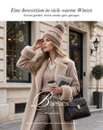 Baesics® Bommelmütze Schneeflocken Norweger Damen