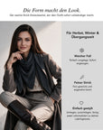 Baesics® Dreieckstuch Feinstrick Uni Damen
