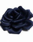 Rosen-Brosche 2-in-1 mit Haarklammer & Sicherheitsnadel (ca. 18 cm) – Boho Accessoire für Kleid, Blazer & Haar